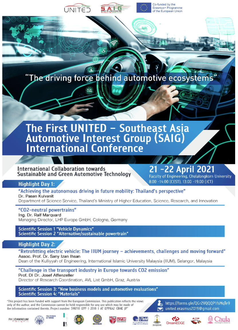 The First UNITED - Southeast Asia Automotive Interest Group (SAIG) International Conference